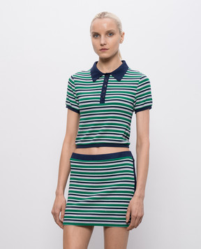 Simkhai Green striped polo shirt 2262914ST