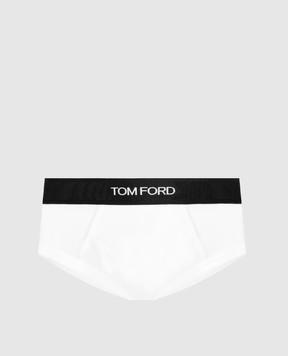 Tom Ford White briefs with logo T4LC11040