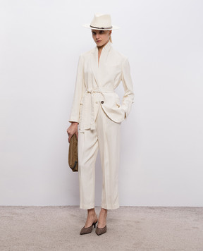 Brunello Cucinelli Ivory sequined jacket ML5927367