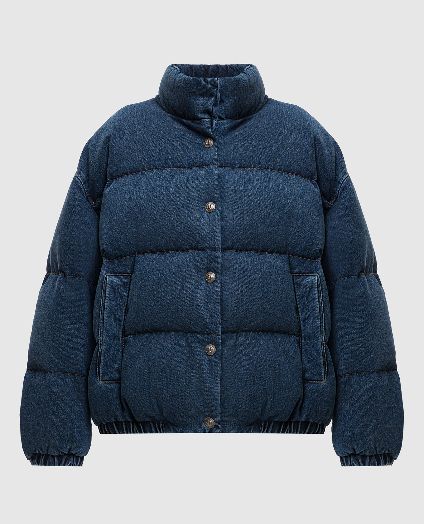 

Blue denim down jacket Juun.j