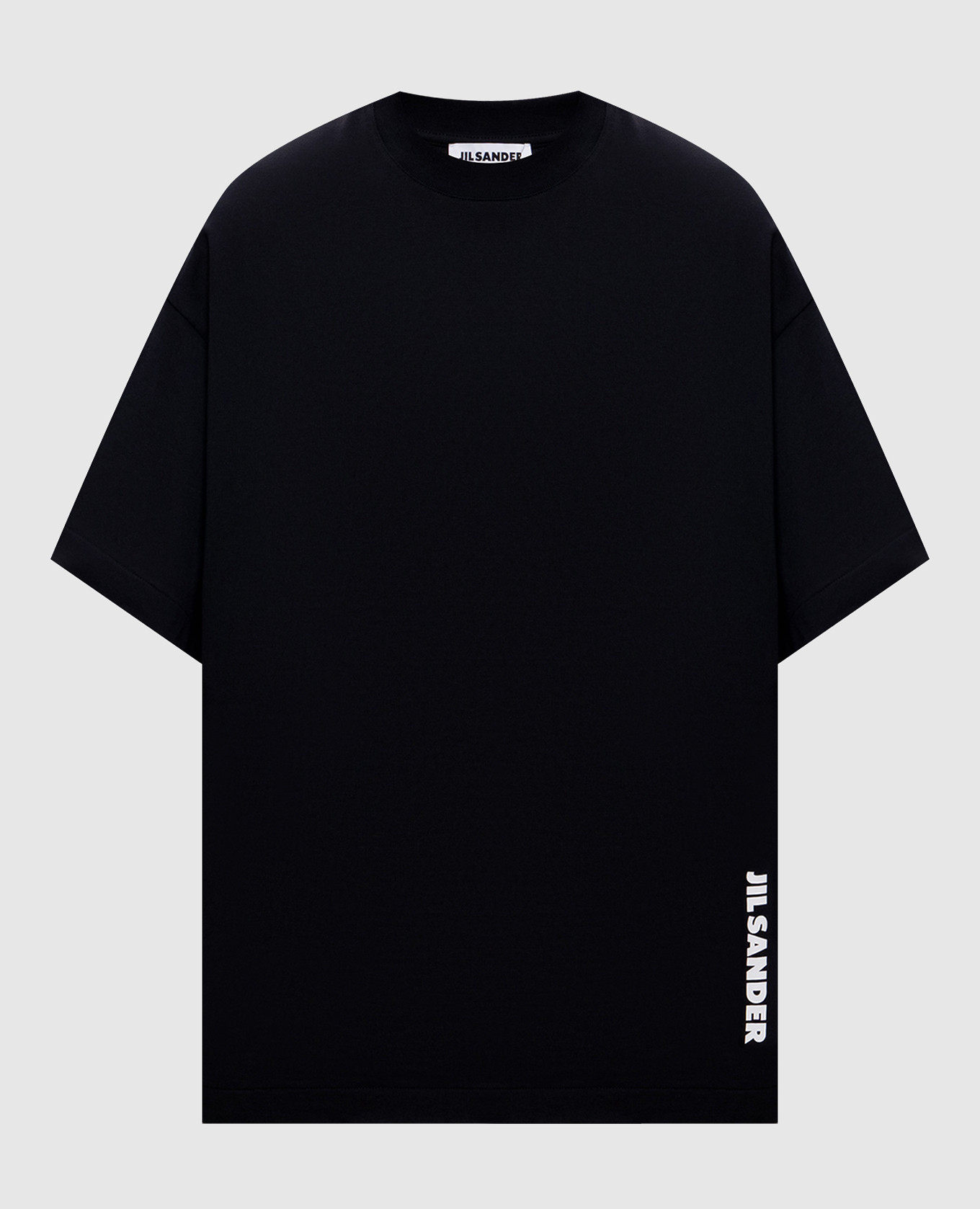 Black t-shirt with logo print