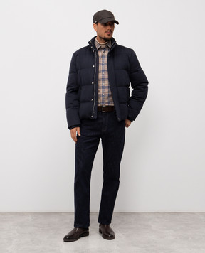 Cashmere&Whiskey Brown checkered shirt 43752091324