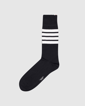 Thom Browne Blue striped socks MAS023B01690