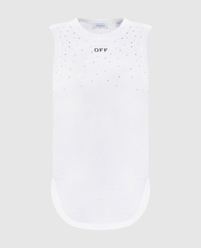 Off-White White top with Swarovski crystals 2AD26XS26JER002