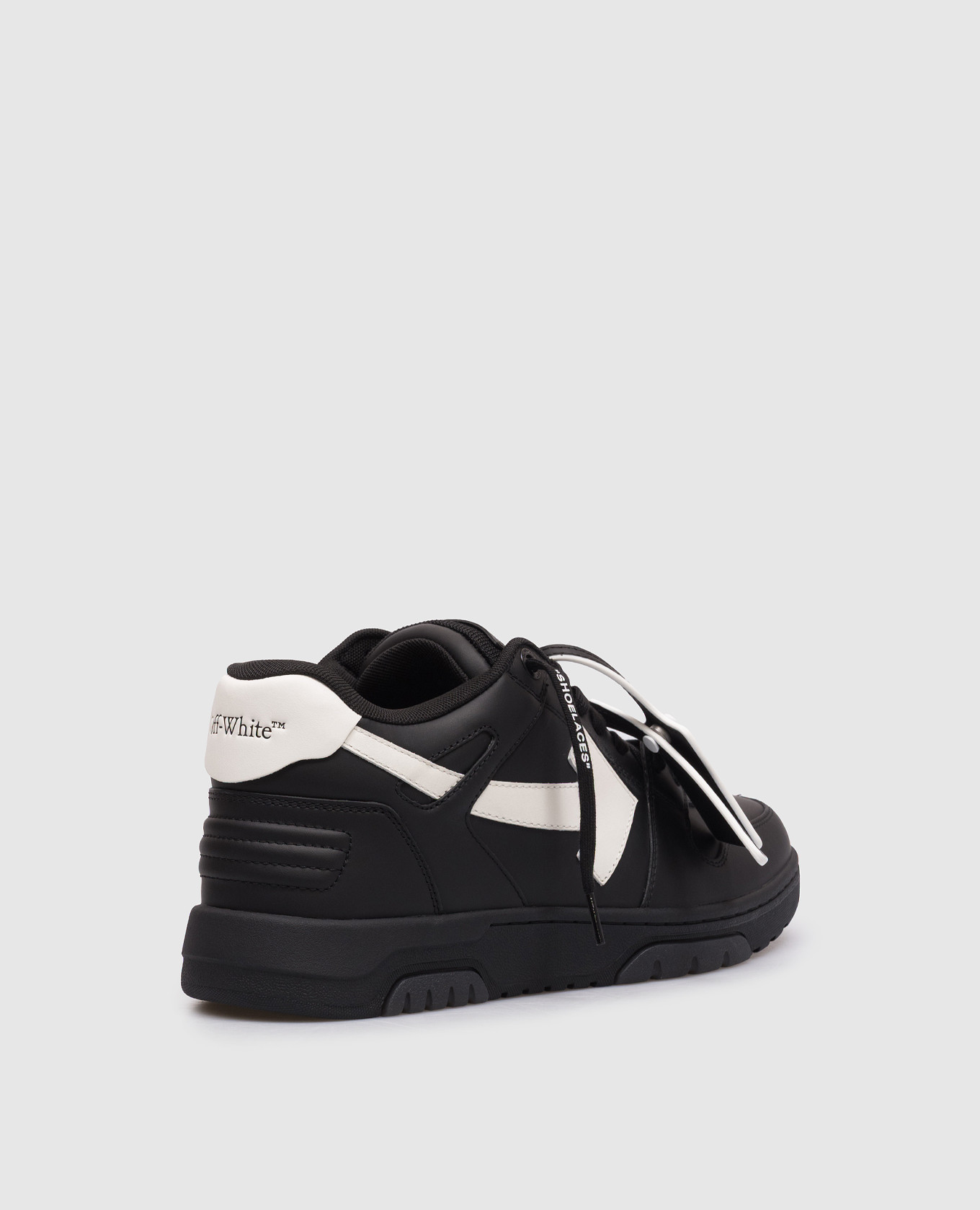 

Out Of Office black leather sneakers with logo Off-White
