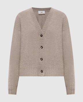 Solotre Beige wool cardigan M3AC0008
