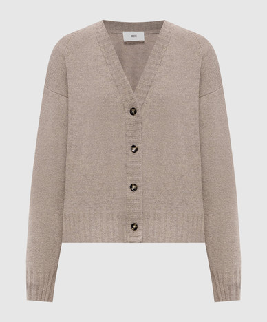 Cardigan in lana beige