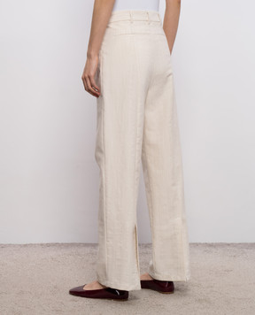 Max & Co ADORNO beige wool trousers MCOADORNO