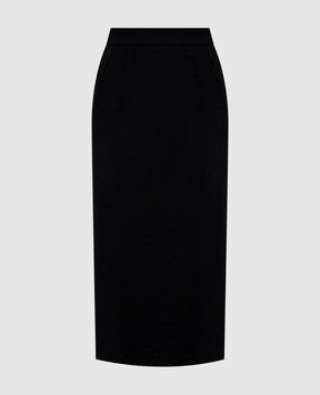 Dolce&Gabbana Black wool pencil skirt F4DEJTFUBCE