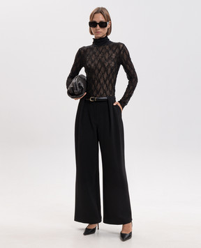 Twinset Black lace top 262LI2NBB