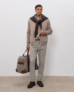 Brunello Cucinelli Beige cashmere polo shirt M2200295