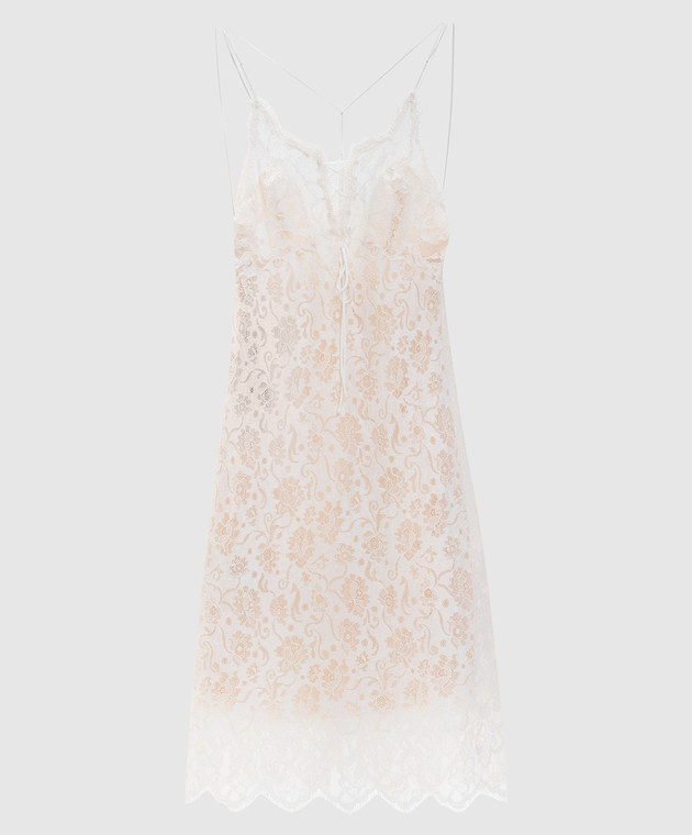 Ermanno Scervino - White dress with linen lace D482Q398GQJ - shop with  Bulgaria delivery at Symbol