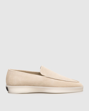 Fear of God Beige suede loafers with logo FG25FW80217SUE