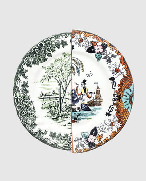 SELETTI Ipazia white porcelain dinner plate 09722