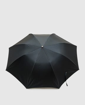 Pasotti Blue folding umbrella with pattern OMITUO64SPUNTO4