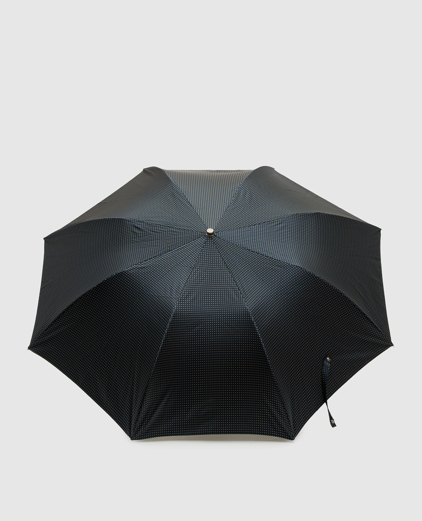 Blue folding umbrella with pattern