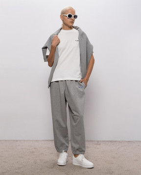 Vetements Ivory T-shirt with contrast print MH27TR220Ww