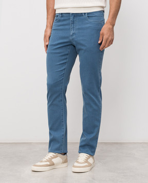 Castangia dal 1850 Blue jeans with logo patch GDPCA202S26