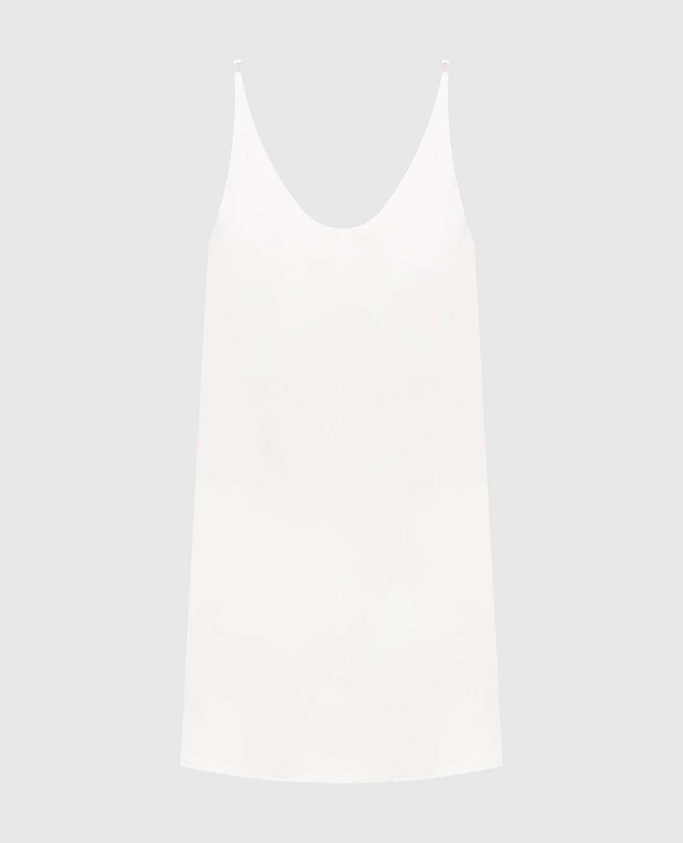 

Ivory silk top with monil chain Brunello Cucinelli, Beige