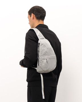 C.P. Company Children's gray sling bag with logo embroidery CUX00XL3C06