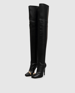 Giuseppe Zanotti Black leather over the knee boots ENIGME I680011