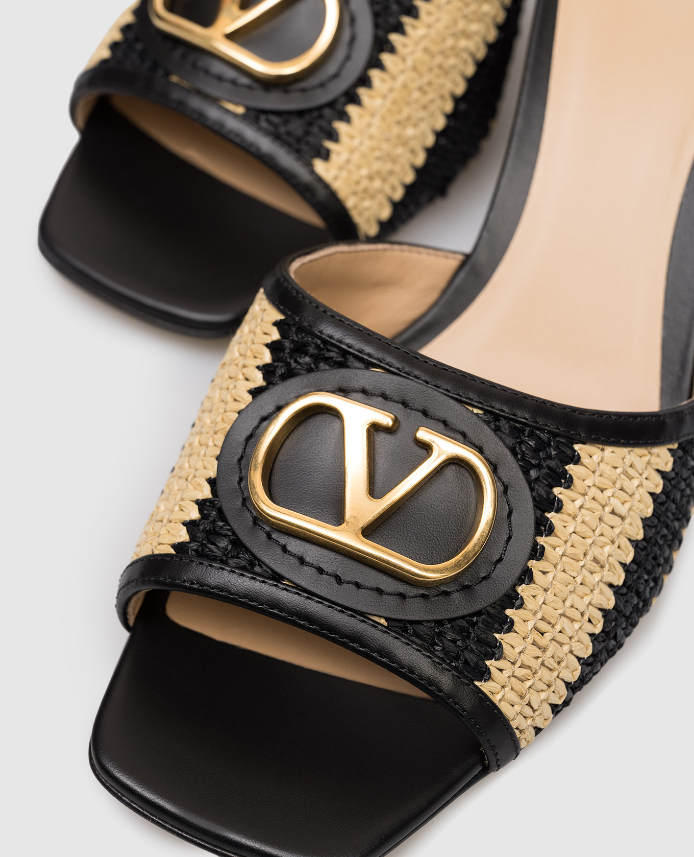 

Black logo combination mules Valentino