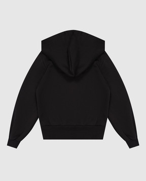 Dolce&Gabbana Children's black sports jacket with logo embroidery L5JWDJG7QNV