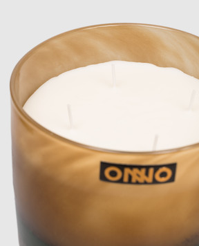 Onno Art Jane M candle with True Fig scent in a glass candle holder ON805TF