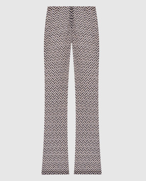 Missoni Beige flared pants with patterned wool DS26WI09BR015Q