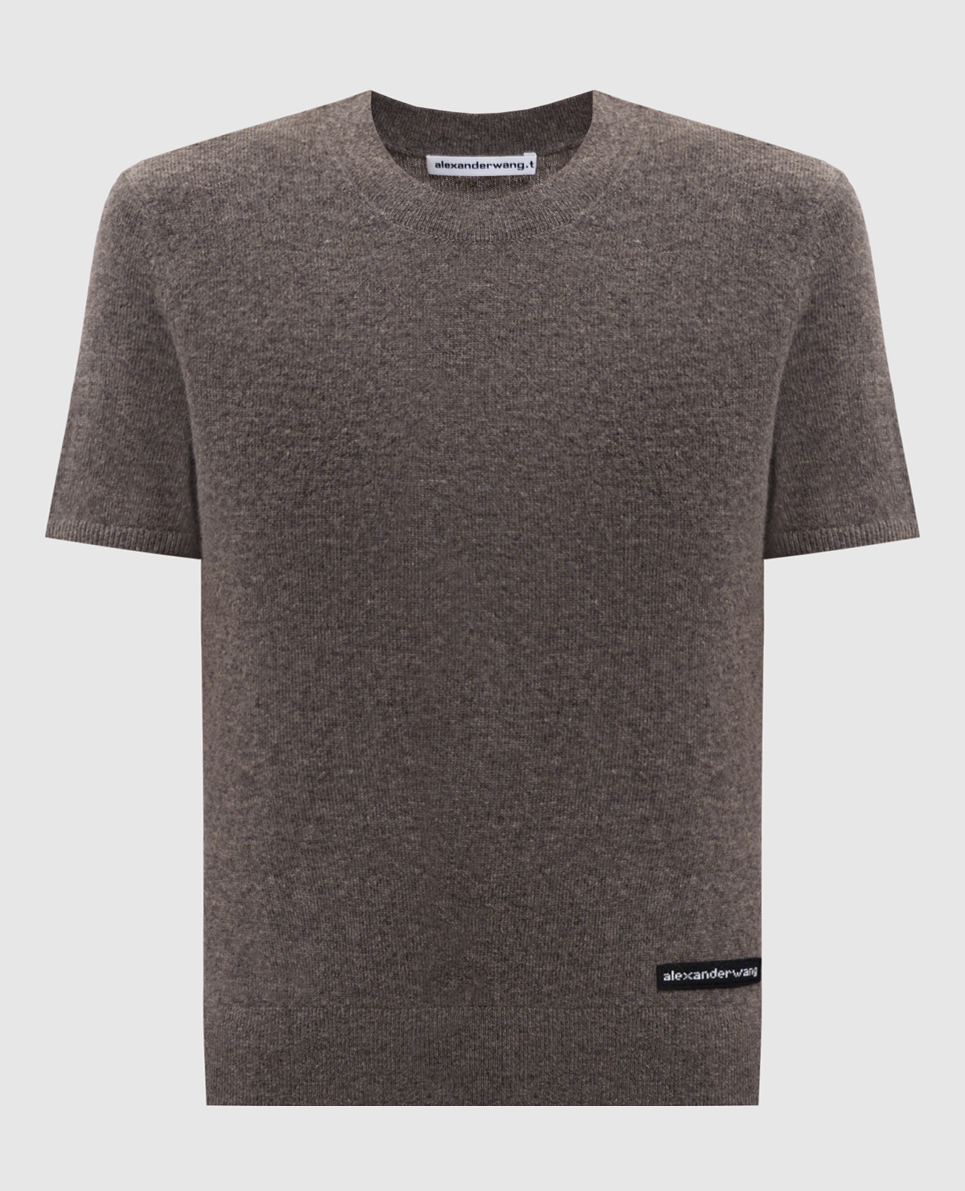

Brown wool top with logo Alexander Wang