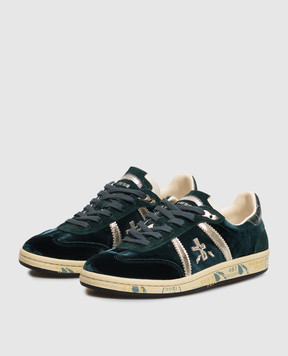 Premiata Bonnie green velour sneakers BONNIED8581