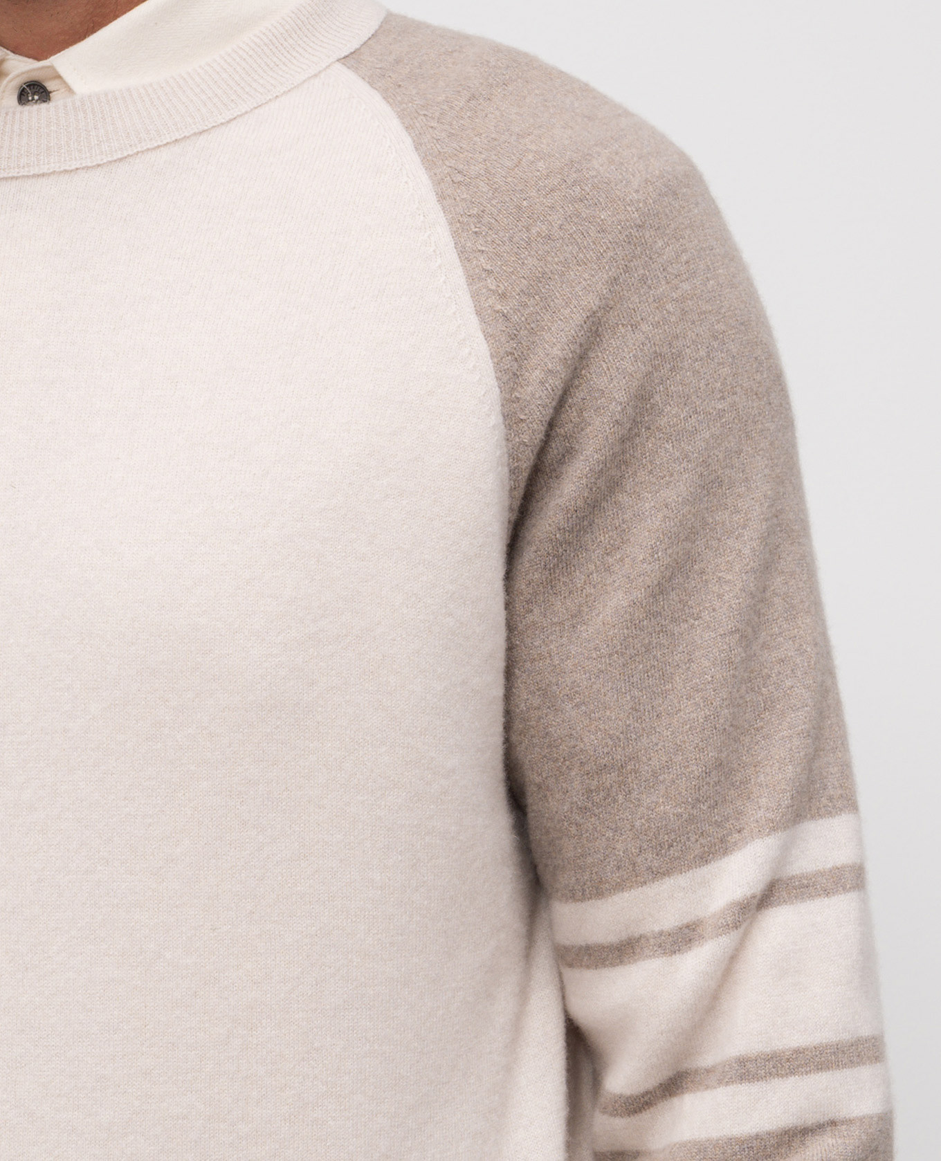 Beige wool and cashmere jumper Peserico 5