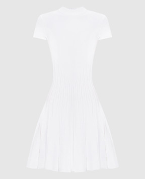Balmain White dress with sequins HF1R7510KK04