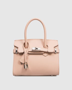 Gianni Notaro Beige leather satchel bag Ruga 414RUGANIKEL