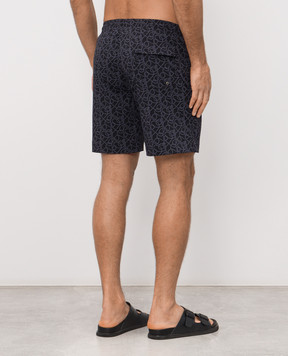 Stefano Ricci Black printed swim shorts M6B6200070B65405