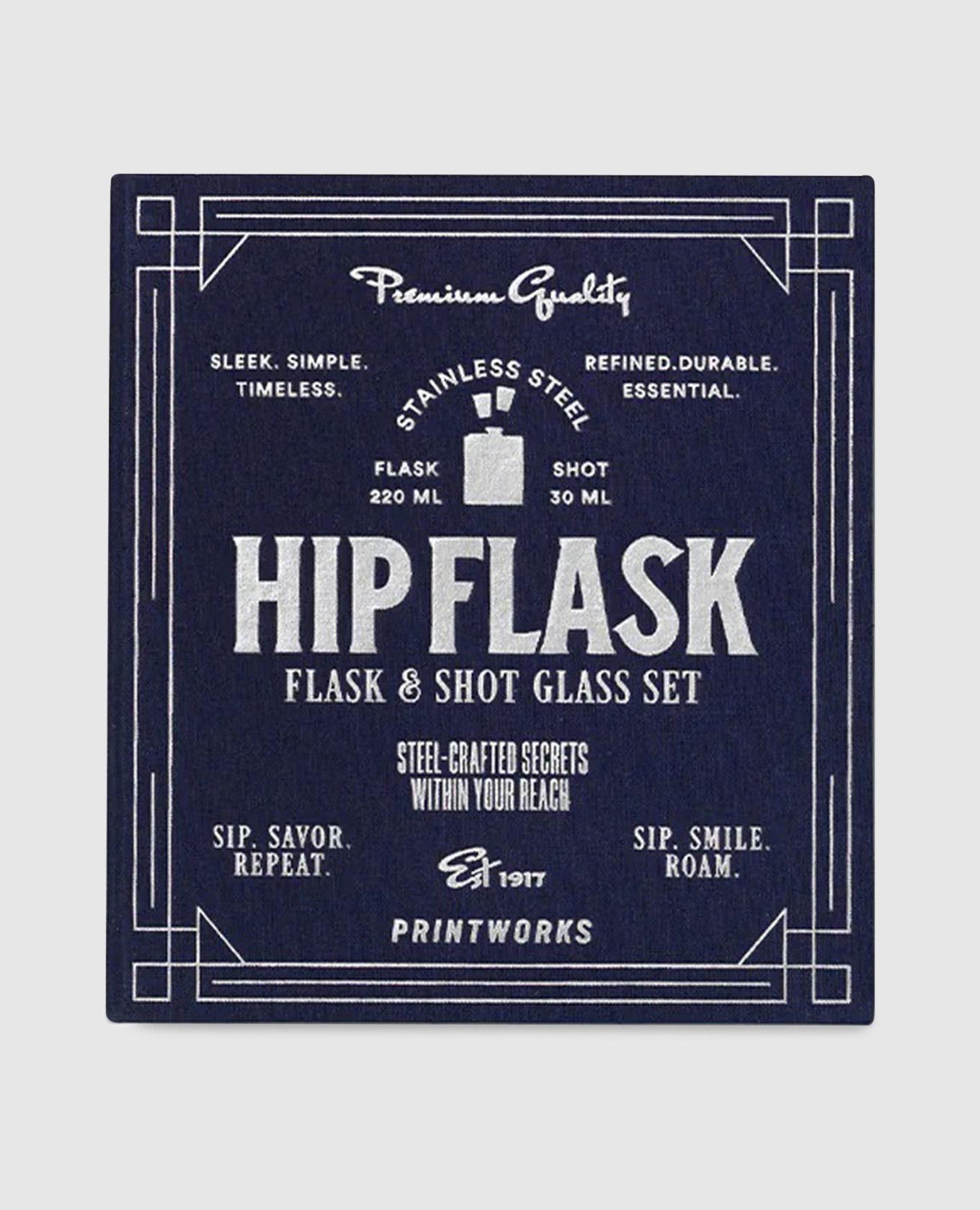 

Set of flasks and glasses Printworks, Silver