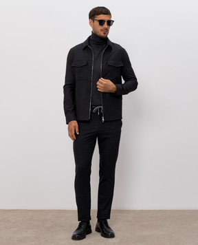Marco Pescarolo Gray cashmere shirt URUS5443