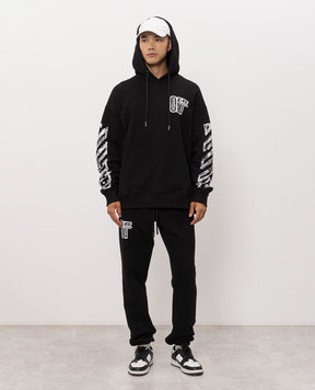 Off-White Black hoodie with Arrow print 44MBB085F26F00L