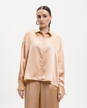 Ermanno Scervino Beige silk blouse D482K772NXE