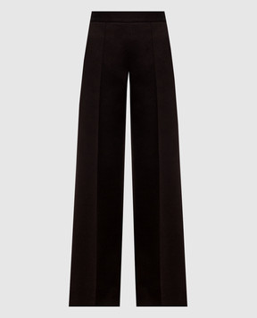 Agnona Brown wool and cashmere pants T71203YYD708