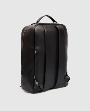 Tom Ford Black leather backpack with logo H0695LGO066S