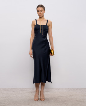 Victoria Beckham Blue midi dress 1126WDR007043C