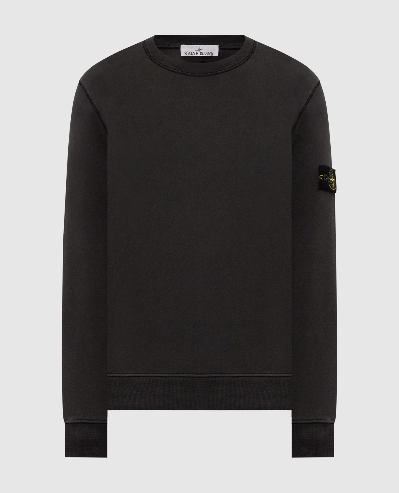 Grey sweatshirt with logo patch