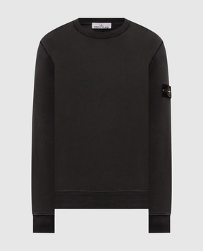 Stone Island Grey sweatshirt with logo patch L2S156100060S0051