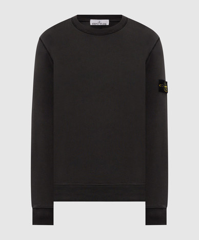 Grey sweatshirt with logo patch