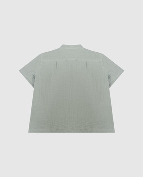 Dolce&Gabbana Children's green shirt with monogram logo L14S80FU5YU