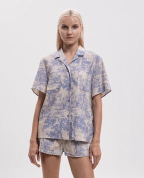 Off-White City Nature shirt with linen 2FA00667T
