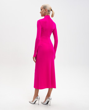 David Koma Pink midi dress with crystals AW25DK46D