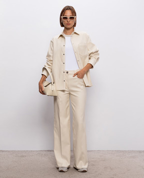 Peserico White T-shirt with lurex A06840J0B5669
