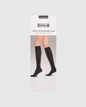 Wolford Black knee socks 90 den 31111